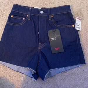 Levi’s high waisted jean shorts